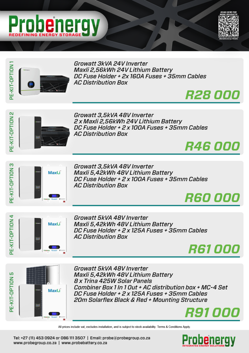 Special Offers - Inverters, Batteries & Solar Kits | Probe Group