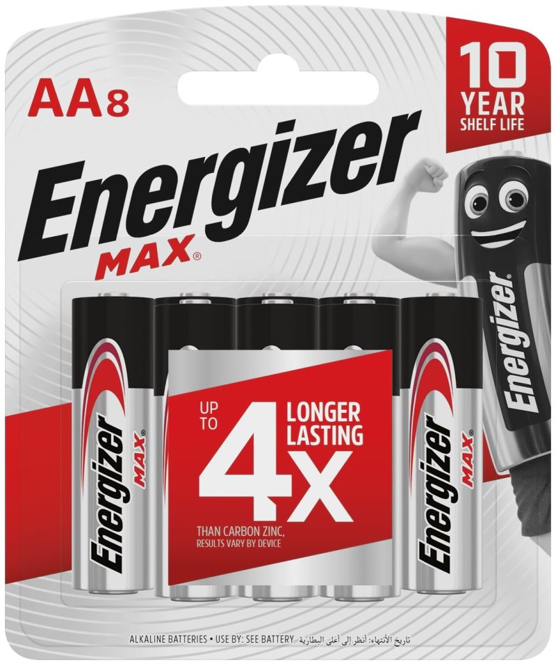 Energizer Max:  AA - 8 Pack