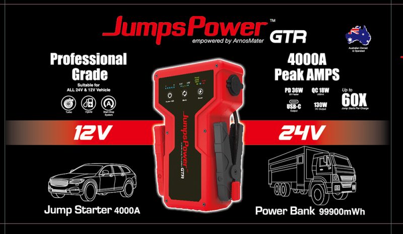 GTR JUMPSPOWER 4000A 12-24 Lithium Jump Starter